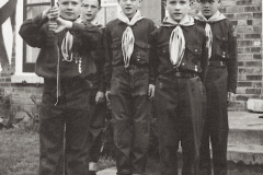 30 Cubs and Scouts on parade